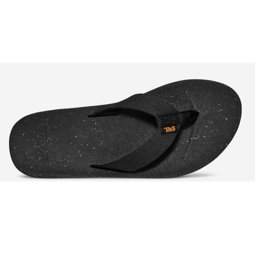 NWT Teva Women's Black Reflip Slip On Flip Flop Size 8 - Picture 3 of 9